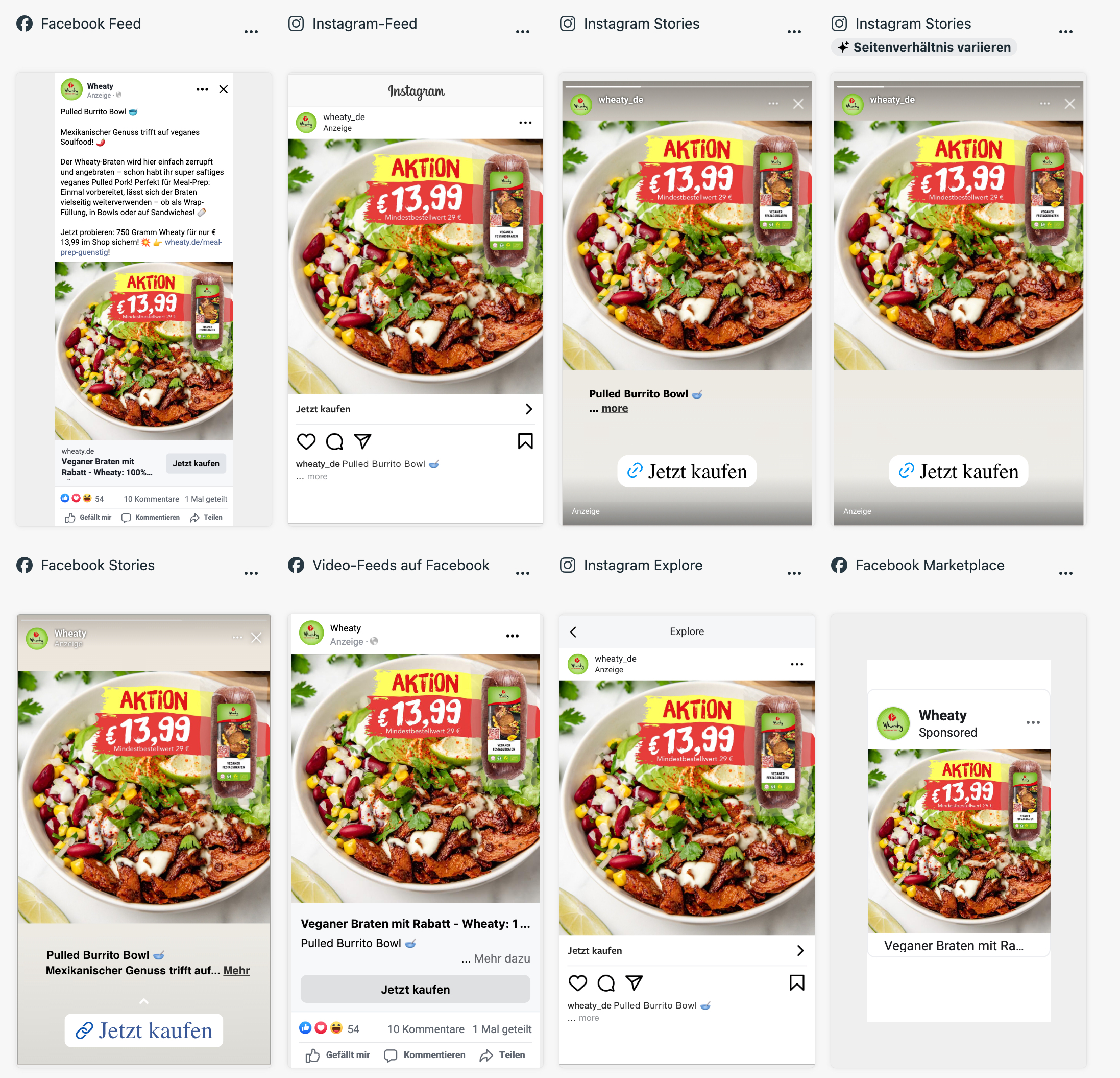 2 Social-Media-Abverkaufskampagne für Wheaty